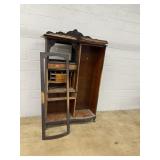 Oak Side by Side Desk China Cabinet