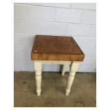 Modern Butcher Block Top Table