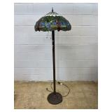 Slag Glass Floor Lamp