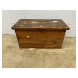 Vtg. Small Wooden Blanket Chest