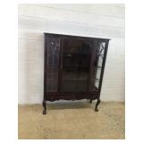 Mahogany Depression Era China Cabinet