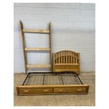 Oak Single Trundle Bed