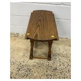 Oak Drop Leaf Side Table