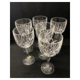 (6) Waterford Crystal Goblets