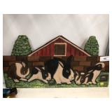 Menno Folk Art Stand-Up with Rabbits