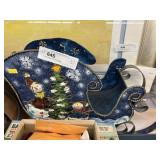 Pressed Steel Decorative Sleigh