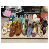 Art Glass and Composition Shoes