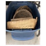 Woven Baskets, Storage Tote/Lid