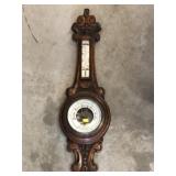 Victorian Oak Framed Thermometer