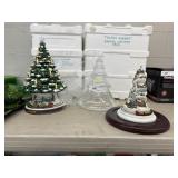 (3) Thomas Kinkade Christmas Trees