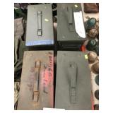 (4) Metal Ammo Cans