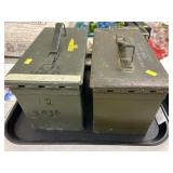 (2) Metal Ammo Cans