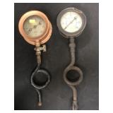 (2) Vintage Pressure Gauges
