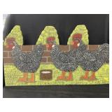 Menno Folk Art Chicken Stand-Up