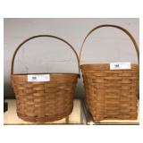 (2) Longaberger Baskets