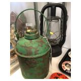 Dietz Lantern with Erie Railroad Fuel Can