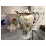 (3) Porcelain Chocolate Pots