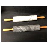 (2) Marble Rolling Pins