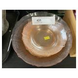 Pink Depression Bowls