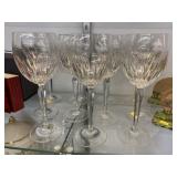 (11) Waterford Crystal Wine Glasses