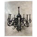 Victorian Cast Metal Hat Rack