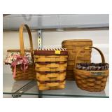 (4) Longaberger Baskets