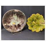 (2) Majolica Ware Plates