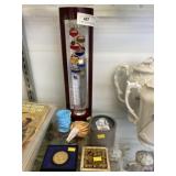 Galileo Thermometer, Swarovski Figurine, etc.