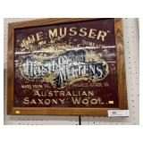 Reverse Painted Inlaid Advertisement