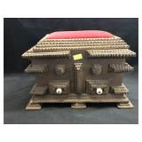 Tramp Art Bureau Box