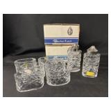 Waterford Crystal Napkin Rings and Shakers