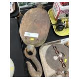 Primitive Wood Pulley