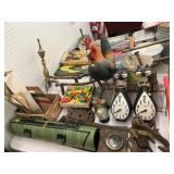 Wall Clocks, Andirons, Building Blocks