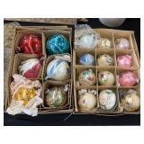 Mercury Glass and Vtg. Christmas Ornaments