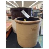 (2) Stoneware Storage Crocks