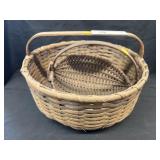 (2) Split Oak Woven Baskets