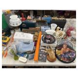 Table Light, Iron, Wall Clock, Vases