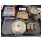 Carriage Lantern, Wall Bell, Ashtray