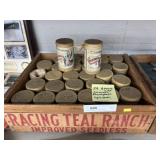 (29) Brown Wax Phonograph Cylinders