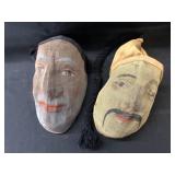 (2) Vintage Mesh Masks