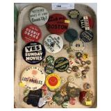 Political and Novelty Pins and Buttons