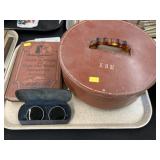Vintage Poker Set, Eyeglasses and Novel