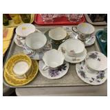 Chinaware Cups and Saucers
