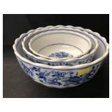 German Porcelain Nesting Bowl Set