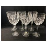 (6) Waterford Crystal Goblets