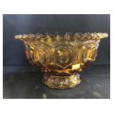 Moon and Star Pattern Pedestal Bowl