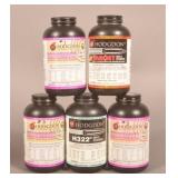 Partial Cans of Smokeless Powder