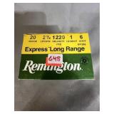 (25) 20ga. #6 2 3/4" Shotgun Shells