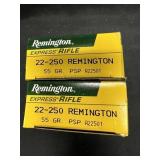 (27) Rds. of 22-250 55 gr. Ammunition