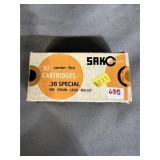 (50) Rds. of .38 Spl. 158 gr. Ammunition